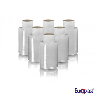 Ru�n� stretch folie 100mm/23my/150m minirole